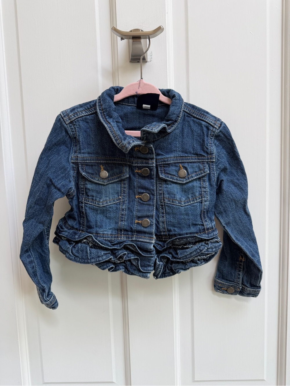 Genuine Kids by Osh Kosh 4T Girls Ruffle Denim Jean Jacket